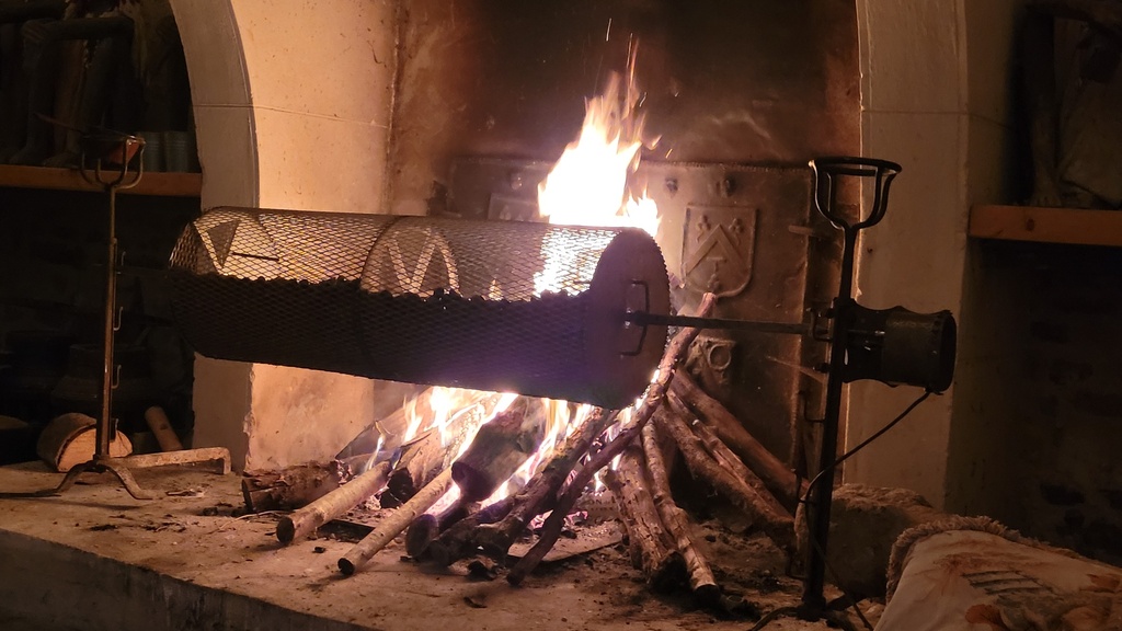 Dérangé Châtaignes grillées au feu de bois
